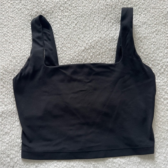 CRZ YOGA Tops - CRZ Yoga Black Square Neck Tank